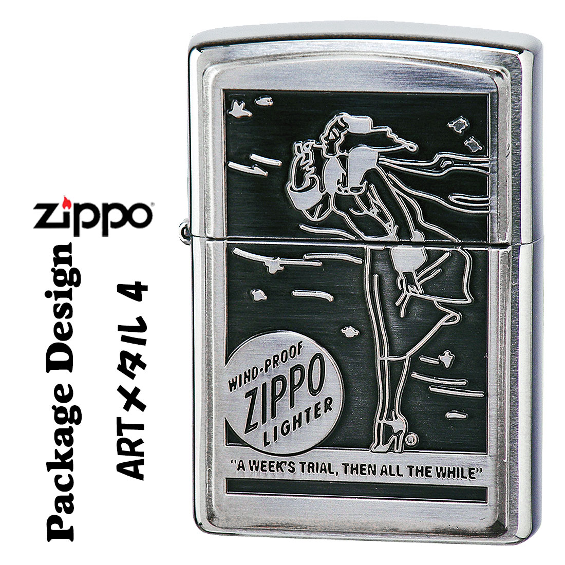 zippo (åݡ饤)ARTȥ ǯ̥ѥåǥ ᥿4 WINDY ǥ ᥿Ž ART-M4 饤  ä 襤 ե ץ쥼 ̵ ڥͥݥġ