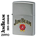 zippo(ジッポーライター) Jim Beam Logo ジムビーム ロゴ 2023モデル サテンクローム Z205-104646 メンズ おしゃれ カッコイ...