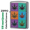 zippo(ジッポーライター) マリファナ Colorful Leaves カラフルリ-ブス 2024年 USモデル ストリートクローム Z207-112483...