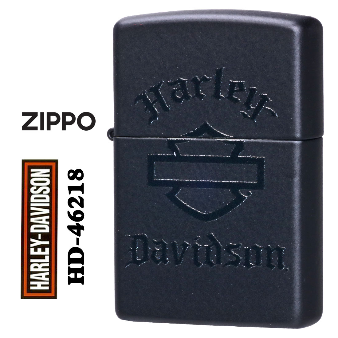 zippo(���åݡ��饤����)�ϡ��졼���ӥåɥ��� Harley-Davidson HARLEY ���� �֥�å��ޥå� HD-46218 ������饤���� �Х���...