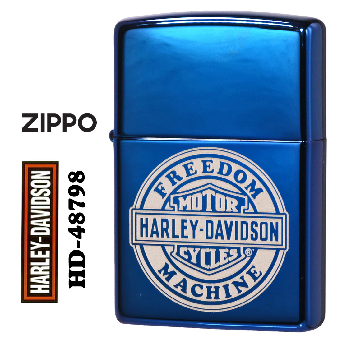 zippo(���åݡ��饤����)�ϡ��졼���ӥåɥ��� Harley-Davidson HARLEY ���� �֥롼 �졼�����ù� HD-48798 ������饤���� ...