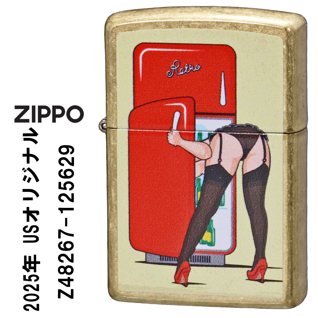 zippo(���åݡ��饤����) US���ꥸ�ʥ�ZIPPO 2025 �ԥ�ʥåץ������� FRIDGE PINUP ���ȥ꡼�ȥ֥饹 �ץ��Ȳù� Z48267-...