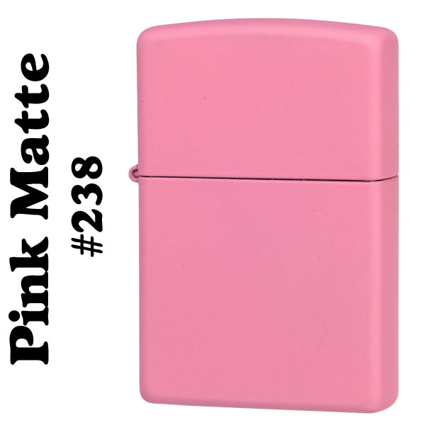 zippo ジッポーライター Pink Matte ピンクカラーマットジッポー #238 送料無料