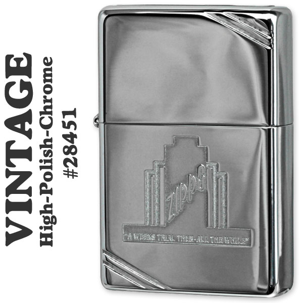 ZIPPO（ジッポーライター）A Weeks Trial Vintage High Polish Chrome＃28451 zippo【ネコポス対応】