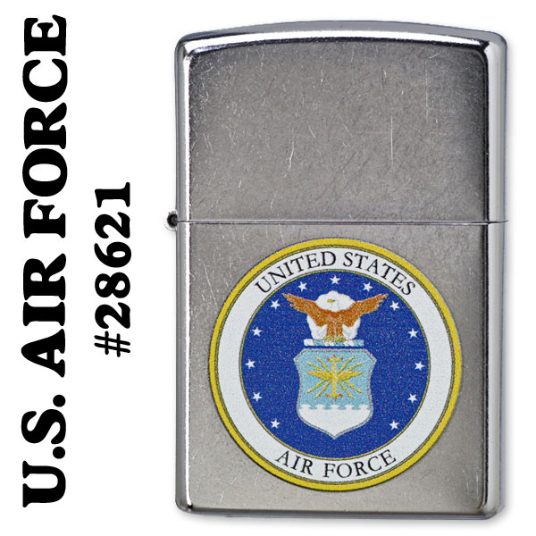 ミリタリーＺｉｐｐｏ zippo(ジッポーライター)US AIR FORCE アメリカ空軍エンブレム ストリートクローム 28621【クロネコゆうパケット可】