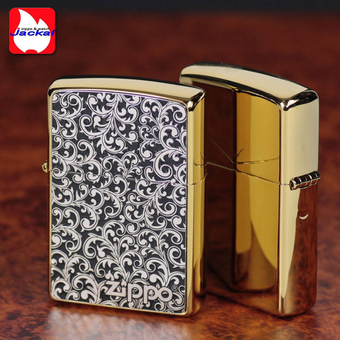 大特価！zippo ジッポーライター 200 ゴールドチタンコーティング カラクサメタル貼り(A) Gタンク【ネコポス可】 3