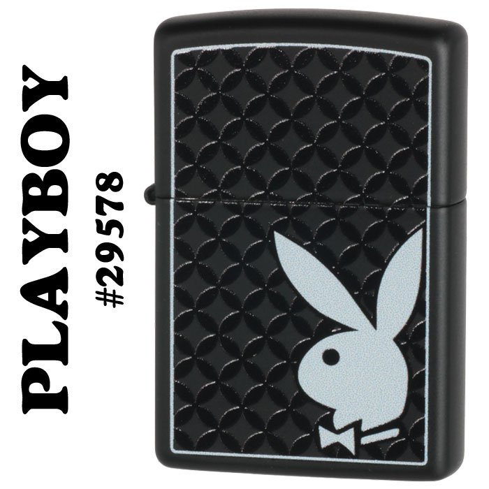 PLAYBOYジッポ zippo ジッポ (ジッポーライター) Playboy Bunny Logo プレイボーイ 29578 Black Matte 送料無料【クロネコゆうパケット可】