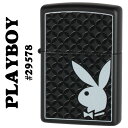 zippo ジッポ (ジッポーライター) Playboy Bunny Logo プレイボーイ 29578 Black Matte 送料無料【ネコポス対応】