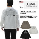 要注目! ブランド T-MAC バックプリント 印象的 快適 肌触り 綿 100% ワンポイント 長袖 Tシャツ ロンT Tシャツ T-MAC OUTING ティーマック トップス カットソー クルーネック 丸首 胸ロゴ 無地 インナー 吸汗速乾 オールシーズン カジュアル 普段着 M L XL 白 プレゼント
