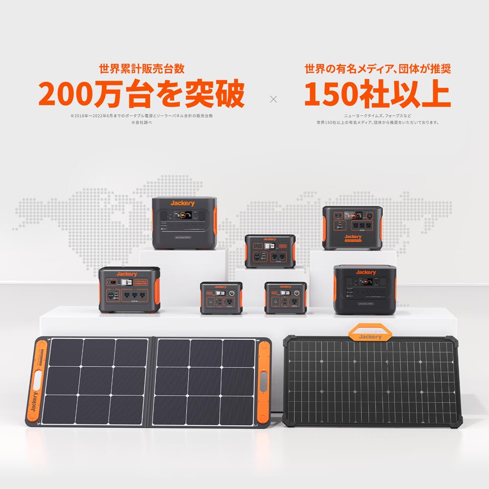 品質検査済 ソーラーパネル 200W Jackery SolarSaga 200 IP67防水防塵