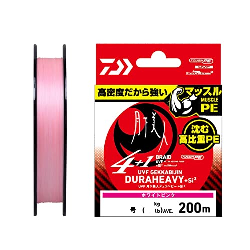 ダイワ(DAIWA) PEライン UVF 月下美人デュラヘビーX4+1+Si2 ホワイトピンク 0.3-200