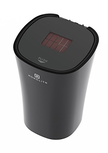 ペルシード(Pellucid) 車内用品 灰皿 シンプルソーラーアッシュトレイ ドリンクホルダー型 ブラック LED付 DA-1508