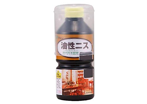 Rakuten - 和信ペイント 油性ニス 高耐久・木質感生かした高級仕上げ ブラック 270ml