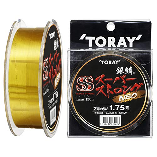 東レ(TORAY) ナイロンライン 銀鱗 スーパーストロング ネオ 150m 1.75号 ゴールド