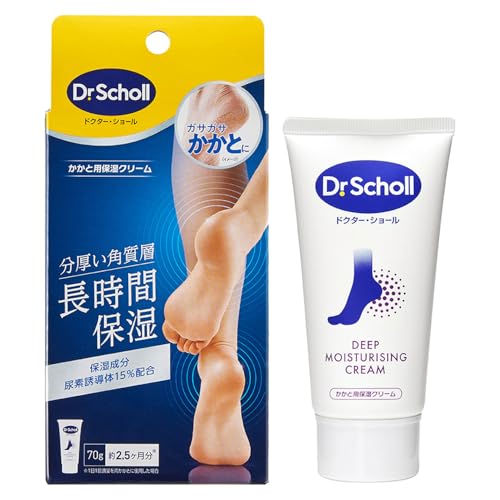 Dr.Scholl【かかと保湿クリーム】長時間・高保湿 無香料 ジェル状クリーム 70g 約2.5ヶ月分