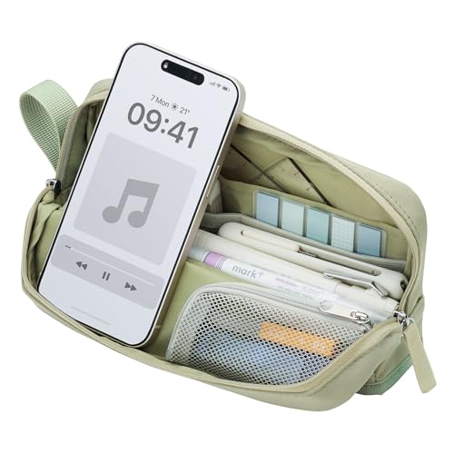 Organize Goods - コクヨ ペンケース 筆箱 大容量 ツールペンケース カバコ ハーフポケット アッシュグリーン F-VBF262G