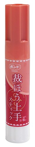 コニシ ボンド 裁ほう上手スティック 水性ウレタン系接着剤 6ml #05748 ピンク