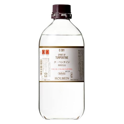 透明/500ml/O301・Size:500ml・パッケージ個数:1・主用途 : 油絵の具・画用液の希釈、ワニス自製時の溶媒・成分 : テレピン油主用途:油絵の具・画溶液の希釈、ワニス自製時の溶媒 成分:テレピン油 酸価:0.2以下 沸点:150〜160度 引火点:30.5度 シリーズ:C