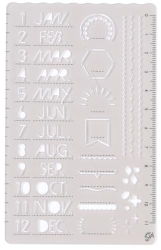いろは出版 テンプレート SUNNY TEMPLATE 手帳用 定規 【MONTH】LSZ-02