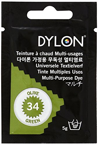 DYLON 衣類 繊維用 染料 ダイロン マルチ 5g col. 34 オリーブグリーン DYNMP