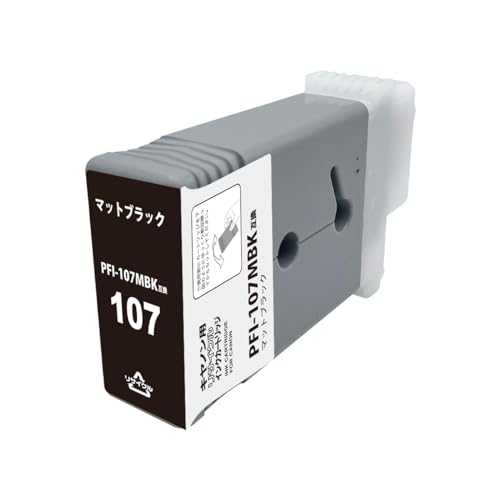 PFI-107MBK リサイクルインク 130ml マットブラック 顔料 残量表示対応 キヤノン対応 大判プリンター imagePROGRAF用