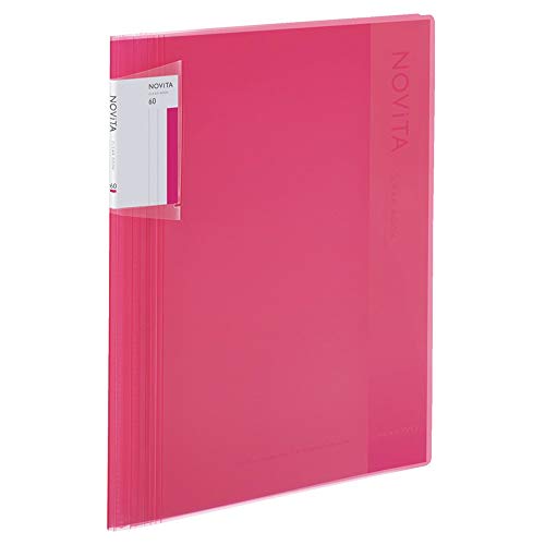 コクヨ(KOKUYO) ファイル クリヤーブック ノビータ 固定式 A4 60枚 ピンク ラ-NV60P