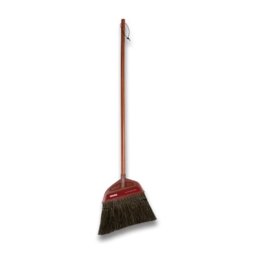 アズマ工業外ほうき 黒シダほうき中柄 穂幅28cm 全長95cm 天然繊維のしなやかなコシ 玄関やお庭のお掃除に 名匠163