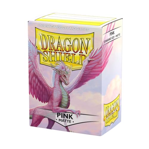 アーケイン ティンマン ドラゴンシールド スリーブ スタンダードサイズ (100枚入り) AT-11012 マット/ピンク