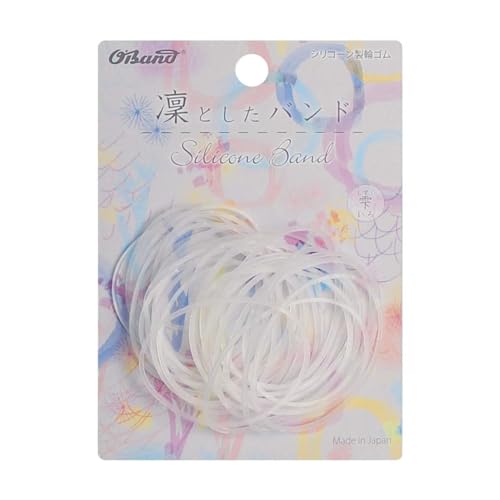 雫(透明・クリア)/30個 (x 1)/GGS-030-CL・Color:雫(透明・クリア)Size:30個 (x 1)・パッケージ個数:1・いつもの輪ゴムを彩りゆたかに、楽しく・かわいく、オシャレに使っていただきたい！・輪ゴムサイズ: #16 内径約38 / 折径約60 / 切幅約1.1 / 厚さ約1.1 mm・一般的な標準サイズの＃16となります。6色ラインナップで、色別 ( 識別 )としてもオススメです。・内容量: 30本 色: 雫 ( 透明 ) 原産国:日本・【紫外線(UV)に強い】・【熱に強い】・【劣化しにくい】・【キレイな透明感】●凛としたバンドは、シリコーン素材でできた輪ゴムです。 ●一般的な天然ゴムの輪ゴムより、熱や紫外線に強く、劣化しにくいのが特徴です。 【紫外線(UV)に強い】(耐候性)・【熱に強い】(耐熱性)・【劣化しにくい】(移行性)・【キレイな透明感】(装飾性) ●耐候性: 屋外でも劣化しにくく、継続的に長時間使用できます。 ●耐熱性: 高温環境での使用が可能です。 ●移行性: 製品を汚染せず、長期間の結束・保管が可能。劣化の心配がありません。 ●装飾性: 透明感のあるキレイな色が華やかな装飾を実現します。 ●カラーラインナップ: 雫(透明)、空(青)、若葉(緑)、桃(ピンク)、檸檬(黄)、苺(赤) ●サイズ: #16(内径約38mm折径:約60mm切幅約1.1mm厚さ約1.1mm) ●入数: 30本入り/袋 ●材質: シリコーン 注意事項 1.天然ゴムを使用しておりませんが、肌に合わない場合はご使用をさけてください。 2.条件によっては結束物が変色する場合がまれにあります。 3.シリコーンバンドは輪ゴム同様に伸縮力を特長としています。使用時のはねかえりに注意して取り扱ってください。 4.鋭いエッジを持つ物に掛けると切れる恐れがあります。布・紙などをあててご使用ください。 5.本品は食用品ではありません。口に含んだりしないでください。 6.電線や電源コードは束ねたままで通電しないでください。 7.直射日光および高温多湿な場所をさけて保管してください。 9.小児の手の届かない場所に保管してください。