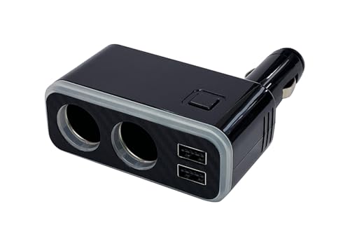 (株)カシムラ 2連ダイレクトソケット 2USB4．8A レインボーライト付 KX235