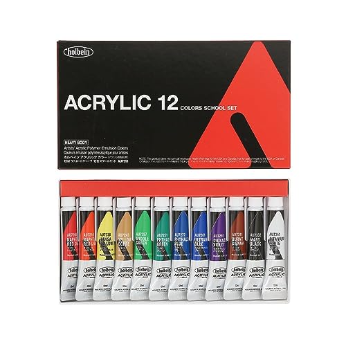 12色セット/12ml/17391・美しい光沢と透明感、力強い発色と堅牢性があります。・アクリリック カラー[ヘビーボディ]は、アーティストのあらゆる技法や用途に応えます。・これまでのアクリル絵具の発色・光沢・透明感をさらに超え、濃度・安定性・耐久性を極めたアクリル樹脂絵具です。・ホルベインが誇る技術力と絵具製造のノウハウを投入した自信作です。・アクリリック カラー[ヘビーボディ]はあなたの無限に広がるアート表現を、サポートします。ホルベインは、アクリル樹脂絵具をふたたび開発しました。 より美しい光沢と透明感へ。 より力強い発色と堅牢性へ。 アクリリック カラー[ヘビーボディ]は、アーティストのあらゆる技法や用途に応えます。 これまでのアクリル絵具の発色・光沢・透明感をさらに超え、濃度・安定性・耐久性を極めたまったく新しいアクリル樹脂絵具。 ホルベインが誇る技術力と絵具製造のノウハウを投入した自信作です。 アクリリック カラー[ヘビーボディ]はあなたの無限に広がるアート表現を、サポートします。 (Amazon.co.jpより)