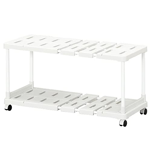 整理棚 伸縮グレー/幅72~92×奥行37×高さ44.9cm/SOR-370W・Size:幅72~92×奥行37×高さ44.9cmPatternName:単品:高さ44.9cm・パッケージ個数:1・形:長方形キャスター付きで出し入れラクラク♪押入れのサイズや収納物に合わせて、棚の幅を72cm~92cmまで伸縮できるワゴンタイプの押入れ整理棚です。棚がスノコ状になっているので、通気性もバツグン! また、2段タイプでそれぞれに収納できるので、空きスペースをムダなく使えます。プラスドライバー(握りが3cm以上のもの)があれば、簡単に組み立てできます♪★お客様組立★