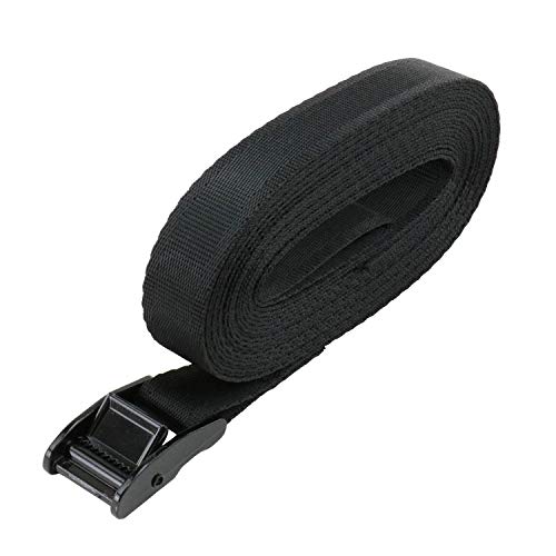 イーバリュー(E-Value) カムバックル式荷締ベルト ブラック 25mm×6m BT-256(BK)