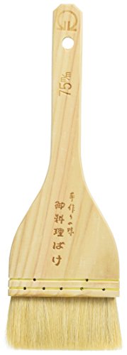 遠藤商事 業務用 木柄白ハケ(山羊毛) 75mm 桧 山羊毛 WHK01075