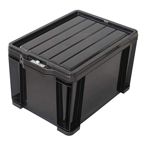 Long Type - JEJアステージ(JEJ Astage) 収納ボックス ロックストッカー #45 ブラック 防災 幅37×奥行52×高さ32cm