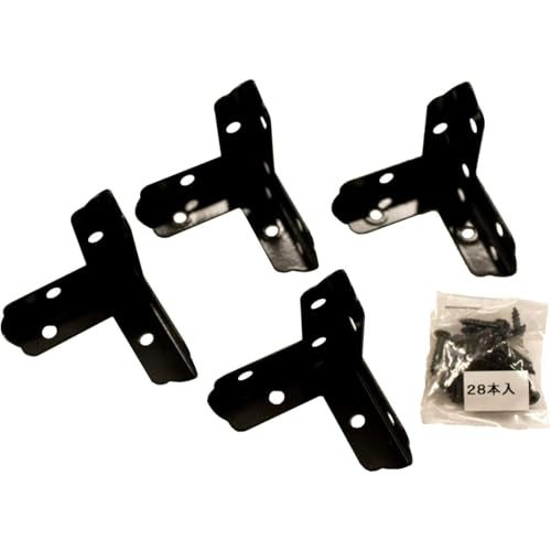 Rakuten - 和気産業(Waki Sangyo) カラー隅金三方面 黒 4枚入 45×45mm ML391