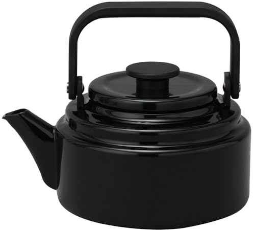 Seiros - 野田琺瑯 電磁調理器対応 アムケトル 2.0L ブラックAM-20K