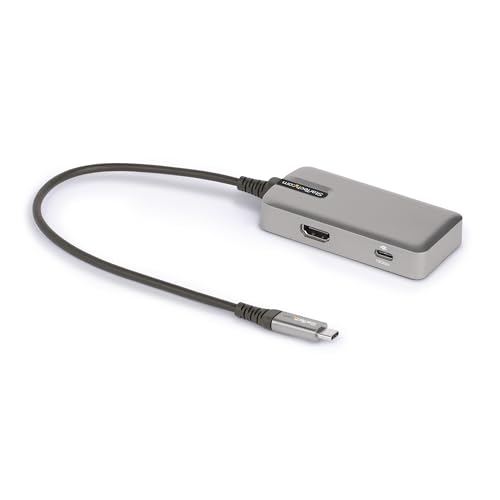 StarTech.com USB Type-Cマルチ変換アダプター／ノートPCドッキングステーション／4K60Hz HDMI 2.0／3ポート1