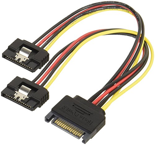 Iee1394 Cable - 変換名人 SATA電源(15ピン) 2分岐ケーブル ロック付 SPR/2
