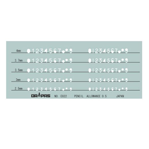 ドラパス テンプレート 数字記号 31-822