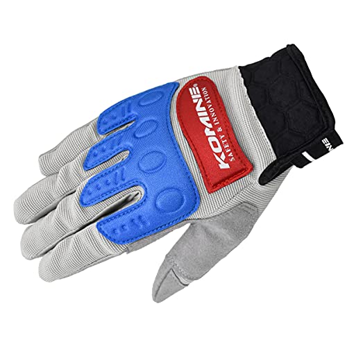 Rakuten - コミネ(KOMINE) バイク用 グローブ インストラクターグローブプロアドバンス KOMINE グレー/レッド S GK-135 726 春夏