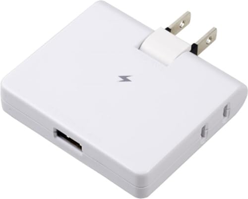ホワイト/-/H6CK3001UWH・パッケージ個数:1・プラグ形状:スイング・コンセント個口数:2・定格容量:1400W・最大サージ電圧:4000V・絶縁カバー:あり雷ガード機能付きのUSBタップです。USB充電しながらACも使用できるので、デスク周りなどでスマホを充電しながらPCやデスクスタンドも使用できます。最大出力2.4Aなのでタブレットも充電できます。
