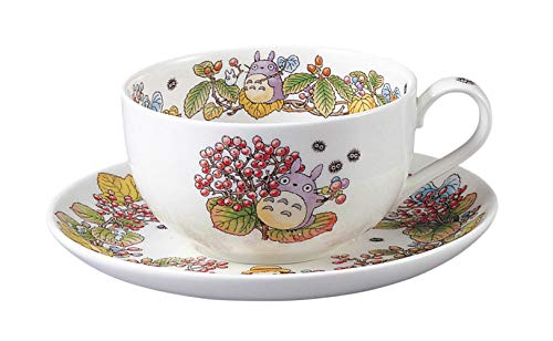 Noritake ノリタケ ミルクティー カップ & ソーサー 325cc となりのトトロ がまずみ編 電子レンジ対応 1客 ボーンチャイナ T
