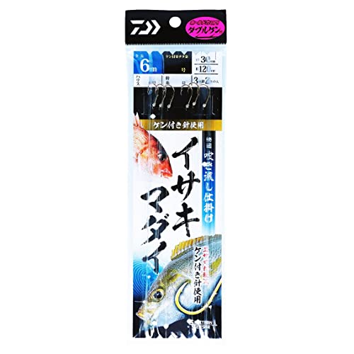 ダイワ(DAIWA) 快適吹き流し仕掛け イサキ・マダイ 3本針1セット 5-5 6m