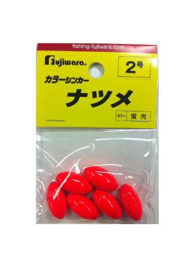 蛍光蛍光レッド/2号/-・Size:2号Style:蛍光・パッケージ個数:1・製品種類:シンカー・ブランド:FUJIWARA・釣場:全般・魚種類:全般・カラー:蛍光レッドオモリの定番!