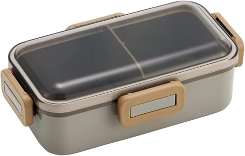 スケーター(Skater) 弁当箱 530ml 1段 女性 日本製 汁漏れしにくい4点ロック ランチボックス 食洗機対応 レンジ対応 ネイチャー