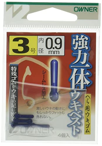 -/3号/No.81162・Size:3号・パッケージ個数:1・品番:No.81162・号数:3号・内径(mm):0.9・形態:仕掛用アクセサリー激しいウキの動きにもしっかりフィットし外れないへら用ウキゴム! ・抵抗の大きいウキでもしっかりフィット。 ・一体式で見た目もスマート。