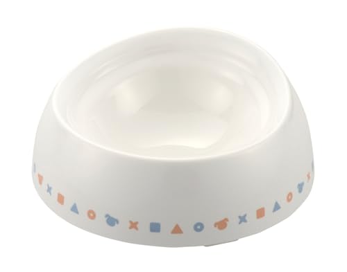 リッチェル ワンちゃんの食べやすい食器 S 浅型 ライン