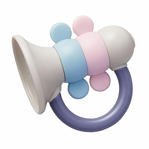 トイローヤル Grayish Basic toy クルクルホイッスル グレー (歯固め/水洗い可能/ラトル) 消毒できる おもちゃ (指遊び/音