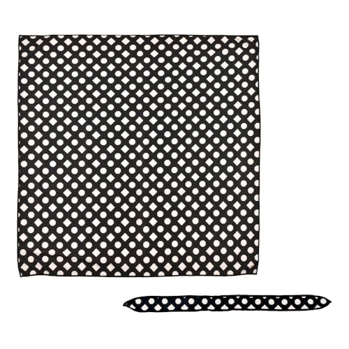 [グローバルアロー] モアシーンズ バンダナ Geometric BK サイズ：約W52 H52 S04-6115